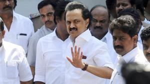 DMK leader M K Stalin has accused the BJP-led government at the Centre of targeting political rivals through the income tax department.(PTI file) DMK leader M K Stalin has accused the BJP-led government at the Centre of targeting political rivals through the income tax department.(PTI file)