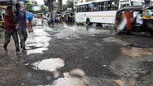 The observations came while the bench headed by the chief justice was hearing a suo moto PIL on the poor condition of roads across Mumbai(HT File) The observations came while the bench headed by the chief justice was hearing a suo moto PIL on the poor condition of roads across Mumbai(HT File)