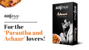 Manforce recently launched their new ‘achaari’ flavoured condoms to entice the Indian market, and sent the internet into an overdrive. (Manforce/Facebook) Manforce recently launched their new ‘achaari’ flavoured condoms to entice the Indian market, and sent the internet into an overdrive. (Manforce/Facebook)