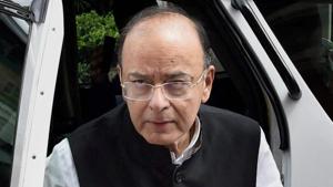 Arun Jaitley during the ongoing monsoon session at Parliament, in New Delhi.(PTI Photo)