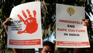 An NCP MLA from Meghalaya has been accused of manhandling a woman at his official residence in Shillong(AFP Photo for representational purpose) An NCP MLA from Meghalaya has been accused of manhandling a woman at his official residence in Shillong(AFP Photo for representational purpose)