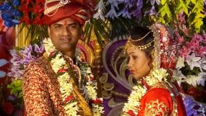 Ravi Ranjan and Gudiya Kumari at their wedding in Purnia. Ravi Ranjan and Gudiya Kumari at their wedding in Purnia.