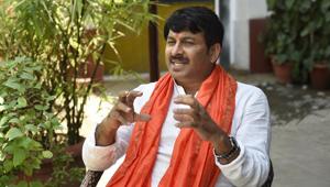 Apart from around eight lakh followers and friends of Manoj Tiwari on social media sites, the Facebook page of the party’s Delhi unit has more than 24 lakh followers.(Arvind Yadav/HT FILE) Apart from around eight lakh followers and friends of Manoj Tiwari on social media sites, the Facebook page of the party’s Delhi unit has more than 24 lakh followers.(Arvind Yadav/HT FILE)