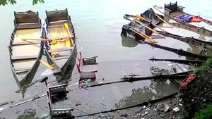 The water level of Naini lake has also swelled after heavy rain in the region (HT Photo) The water level of Naini lake has also swelled after heavy rain in the region (HT Photo)