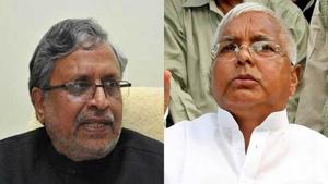 BJP leader Sushil Modi (left) has made one ‘expose’ after another on assets of RJD chief Lalu Prasad and his family.(File photo) BJP leader Sushil Modi (left) has made one ‘expose’ after another on assets of RJD chief Lalu Prasad and his family.(File photo)