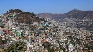 A general view of Aizawl, the capital of Mizoram.(Shutterstock) A general view of Aizawl, the capital of Mizoram.(Shutterstock)