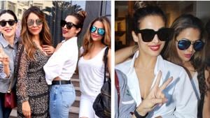 The girl squad was spotted outside Gauri Khan’s store.(HT Photo/ Yogen Shah, Viral Bhayani) The girl squad was spotted outside Gauri Khan’s store.(HT Photo/ Yogen Shah, Viral Bhayani)