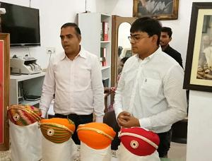 Jayant and Jinesh Kothari at their shop in Udaipur.(HT Photo) Jayant and Jinesh Kothari at their shop in Udaipur.(HT Photo)