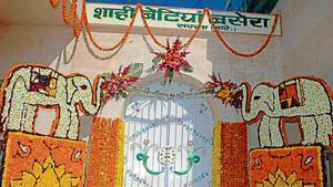 The entrance to the place where ‘shahi betiyan’ were lodged in the dera.(HT Photo) The entrance to the place where ‘shahi betiyan’ were lodged in the dera.(HT Photo)