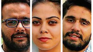 Divided due to factionalism and internal politics last year, the student body of the Congress has so far put up a united front in their campaign for victory in the polls.(HT Photo) Divided due to factionalism and internal politics last year, the student body of the Congress has so far put up a united front in their campaign for victory in the polls.(HT Photo)