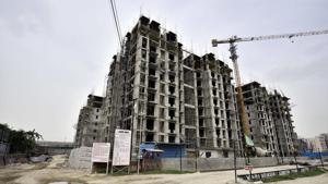 A view of an upcoming DDA project in Jasola Vihar in south Delhi.(Arun Sharma/HT PHOTO) A view of an upcoming DDA project in Jasola Vihar in south Delhi.(Arun Sharma/HT PHOTO)
