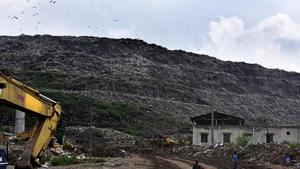 The decision to stall dumping at Ghazipur was taken after tonnes of waste collapsed into a canal, killing two people on Friday. The DDA had allotted 150 acres of land at Ghonda Gurjan to EDMC for setting up a sanitary landfill site (SLF).(Sonu Mehta/HT Photo) The decision to stall dumping at Ghazipur was taken after tonnes of waste collapsed into a canal, killing two people on Friday. The DDA had allotted 150 acres of land at Ghonda Gurjan to EDMC for setting up a sanitary landfill site (SLF).(Sonu Mehta/HT Photo)