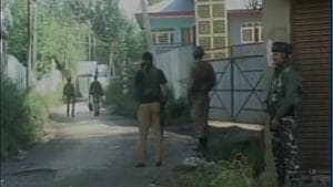 Two militants were killed in an encounter with security forces in Sopore.(ANI Photo) Two militants were killed in an encounter with security forces in Sopore.(ANI Photo)