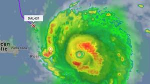 A Delta Airlines attempted to fly from New York to San Juan on Wednesday before Hurricane Irma blacked out the area; and it succeeded.(Twitter/FlightRadar24) A Delta Airlines attempted to fly from New York to San Juan on Wednesday before Hurricane Irma blacked out the area; and it succeeded.(Twitter/FlightRadar24)