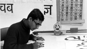 Mahendra Patel is a master of type-face design. He has designed airport signages and maps.(Photo courtesy: Mahendra Patel) Mahendra Patel is a master of type-face design. He has designed airport signages and maps.(Photo courtesy: Mahendra Patel)