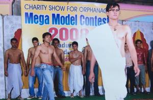 Contestants in the Mr Bahadurgarh pageant, staged in the Haryana town of the same name, took off their shirts after much trepidation. Women participated strictly in Indian attire.