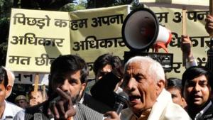 Employees belonging to backward and upper castes have resented promotions to the scheduled caste staff given during the BSP regime in 2007-2012. The promotions were revoked under the SP government in 2012-2017.(PTI) Employees belonging to backward and upper castes have resented promotions to the scheduled caste staff given during the BSP regime in 2007-2012. The promotions were revoked under the SP government in 2012-2017.(PTI)