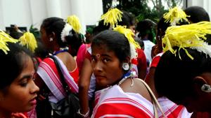 Tribal students of Ranchi University, August 31, 2017(Hindustan Times) Tribal students of Ranchi University, August 31, 2017(Hindustan Times)