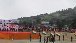 Maitree Divas organised in Tawang on Sunday.(Rahul Karmakar/HT) Maitree Divas organised in Tawang on Sunday.(Rahul Karmakar/HT)