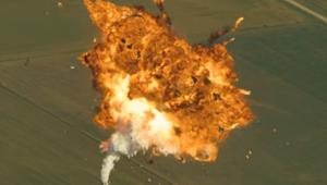 Screen grab from SpaceX’s video titled ‘how Not to Land an Orbital Rocket Booster’.(YouTube) Screen grab from SpaceX’s video titled ‘how Not to Land an Orbital Rocket Booster’.(YouTube)
