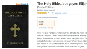 The author has changed half the words in the Holy Bible to ‘make it gayer’.(Amazon.com)