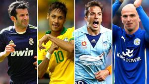 (From left) Luis Figo (1989), Neymar (2009), Alessandro del Piero (1991) and Esteban Cambiasso (1995) -- global football superstars -- all made a name for themselves for the first time in previous FIFA Under-17 World Cup tournaments.(Getty Images) (From left) Luis Figo (1989), Neymar (2009), Alessandro del Piero (1991) and Esteban Cambiasso (1995) -- global football superstars -- all made a name for themselves for the first time in previous FIFA Under-17 World Cup tournaments.(Getty Images)