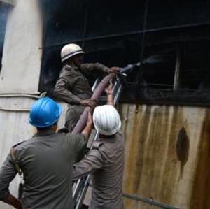 The warehouse was located near residential houses, but evacuation was not required.(Representative Image) The warehouse was located near residential houses, but evacuation was not required.(Representative Image)