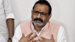 Suspended Bihar Pradesh Congress Committee (BPCC) president Ashok Choudhary addressing a press conference in Patna on Wednesday.(PTI) Suspended Bihar Pradesh Congress Committee (BPCC) president Ashok Choudhary addressing a press conference in Patna on Wednesday.(PTI)