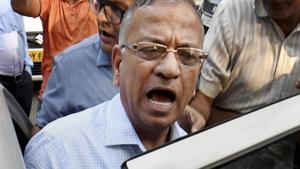 BHU vice chancellor Girish Chandra Tripathi after a meeting in New Delhi on September 26, 2017.(PTI Photo) BHU vice chancellor Girish Chandra Tripathi after a meeting in New Delhi on September 26, 2017.(PTI Photo)