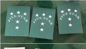 The cards used by the accused to cheat people The cards used by the accused to cheat people