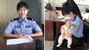The heartwarming moment was captured by one of the officers(Shanxi Jinzhong Intermediate People’s Court website) The heartwarming moment was captured by one of the officers(Shanxi Jinzhong Intermediate People’s Court website)