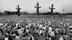 Dussehra celebrations on October 11, 1978.(Virendra Prabhakar / HT Photo) Dussehra celebrations on October 11, 1978.(Virendra Prabhakar / HT Photo)