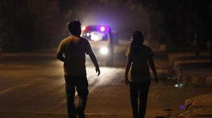 A couple walking near IIT chowk in New Delhi.(HT File Photo) A couple walking near IIT chowk in New Delhi.(HT File Photo)