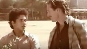 Tom Alter was the one to interview Sachin Tendulkar for the first time on Television.(Twitter) Tom Alter was the one to interview Sachin Tendulkar for the first time on Television.(Twitter)