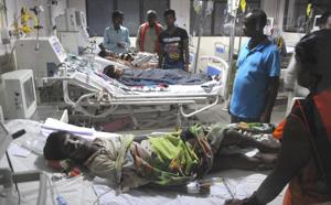 Gorakhpur, India - Aug. 30, 2017: An inside view of a ward of BRD Hospital in Gorakhpur , India, on Wednesday, August 30, 2017.HT Photo(HT Photo) Gorakhpur, India - Aug. 30, 2017: An inside view of a ward of BRD Hospital in Gorakhpur , India, on Wednesday, August 30, 2017.HT Photo(HT Photo)