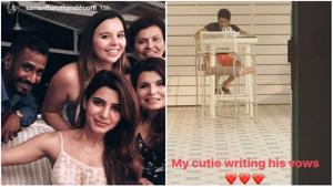Samantha Ruth Prabhu and Naga Chaitanya get ready for their big day.(Instagram) Samantha Ruth Prabhu and Naga Chaitanya get ready for their big day.(Instagram)