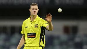 Jason Behrendorff is in line to make his debut for Australia in the Twenty20 International series against India and he will be hoping to reverse the team’s poor record against India.(Getty Images) Jason Behrendorff is in line to make his debut for Australia in the Twenty20 International series against India and he will be hoping to reverse the team’s poor record against India.(Getty Images)