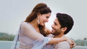 Samantha Ruth Prabhu and Naga Chaitanya look like they are on cloud nine.(Twitter) Samantha Ruth Prabhu and Naga Chaitanya look like they are on cloud nine.(Twitter)