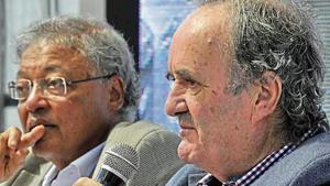 Mark Tully says general perception is that the Congress is finished, but if people demand a modern government, the party could gain a votebank.(Ravi Kumar/HT) Mark Tully says general perception is that the Congress is finished, but if people demand a modern government, the party could gain a votebank.(Ravi Kumar/HT)