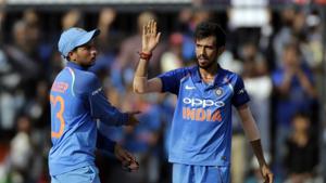 Kuldeep Yadav and Yuzvendra Chahal have formed a remarkable wrist-spinning pair as Indian cricket team continued their dominant run against Australia.(AP) Kuldeep Yadav and Yuzvendra Chahal have formed a remarkable wrist-spinning pair as Indian cricket team continued their dominant run against Australia.(AP)