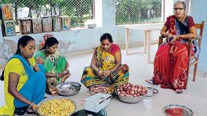Members of a Sakhi Mandal at work in Gujarat.(Siddharaj Solanki/HT) Members of a Sakhi Mandal at work in Gujarat.(Siddharaj Solanki/HT)