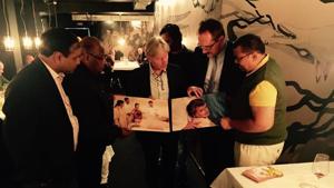 Prof Mishra along with experts during unveiling of feature film in Berlin of Germany. Prof Mishra along with experts during unveiling of feature film in Berlin of Germany.