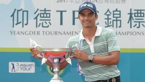 Ajeetesh Sandhu continued his consistent run in the Asian Tour circuit as he clinched the Japanese Challenger event, one week after he had won the Yeangder Tournament Players Championship.(AFP) Ajeetesh Sandhu continued his consistent run in the Asian Tour circuit as he clinched the Japanese Challenger event, one week after he had won the Yeangder Tournament Players Championship.(AFP)