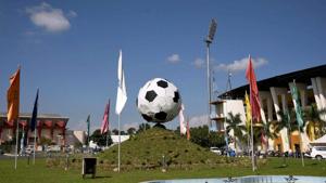 A view of the Indira Gandhi Athletic Stadium in Guwahati, one of the venues for the FIFA U-17 World Cup.(PTI) A view of the Indira Gandhi Athletic Stadium in Guwahati, one of the venues for the FIFA U-17 World Cup.(PTI)
