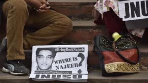 The room has been central to Najeeb’s case. The alleged scuffle between him and ABVP workers broke out there.(Sanjeev Verma/HT Photo) The room has been central to Najeeb’s case. The alleged scuffle between him and ABVP workers broke out there.(Sanjeev Verma/HT Photo)
