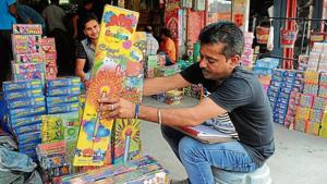 Though famous for its crackers at wholesale rates, the Kurali market has never been well regulated.(Anil Dayal/HT) Though famous for its crackers at wholesale rates, the Kurali market has never been well regulated.(Anil Dayal/HT)