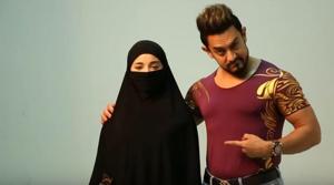 Aamir Khan and Zaira Wasim on the sets of Secret Superstar. Aamir Khan and Zaira Wasim on the sets of Secret Superstar.