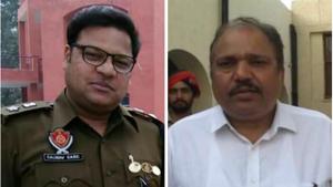 SSP Gaurav Garg and SP Dharamvir.(HT Photo) SSP Gaurav Garg and SP Dharamvir.(HT Photo)