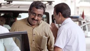 BJP general secretary Ram Madhav blamed former Congress governments for the crisis in Kashmir.(HT FILE PHOTO) BJP general secretary Ram Madhav blamed former Congress governments for the crisis in Kashmir.(HT FILE PHOTO)