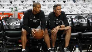 Andre Miller (L) last played for the San Antonio Spurs in a career that spanned 17 years.(NBAE/Getty Images) Andre Miller (L) last played for the San Antonio Spurs in a career that spanned 17 years.(NBAE/Getty Images)